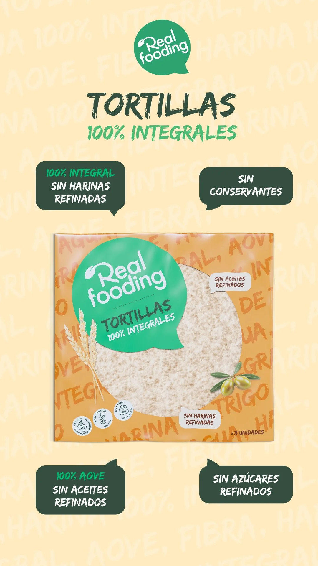 Tortillas | Wraps 100% integrales - Pack 3 unidades - Imagen 4