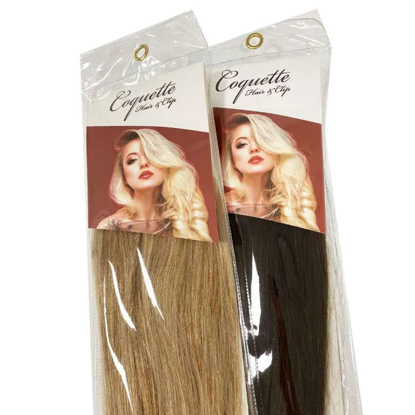 Coquette – Cortina extension cabello cosido nº 7/9 balayage canela rubio medio y claro – 140x50cm – 100gramos - Imagen 3